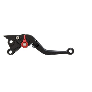 Pazzo Racing Brems- und Kupplungshebel - M-1/M-11 schwarz rot klappbar kurz