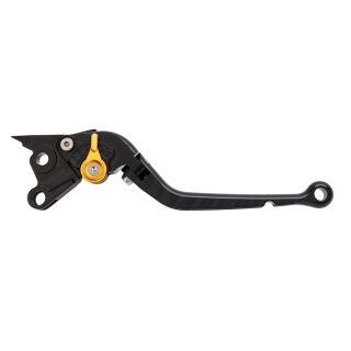 Pazzo Racing brake and clutch levers - F-14/K-828 black gold folding long