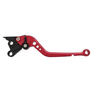 Pazzo Racing Brems- und Kupplungshebel - F-88/K-828 rot schwarz starr lang