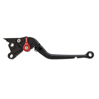 Pazzo Racing brake and clutch levers - F-14/T-333P black red folding long