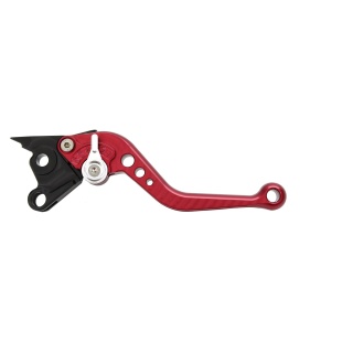 Pazzo Racing brake lever - F-16 red silver non-folding short