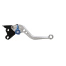 Pazzo Racing brake lever - M-1 silver blue non-folding short