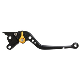 Pazzo Racing brake lever - F-22 black gold non-folding long