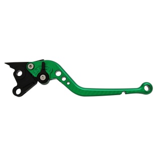 Pazzo Racing brake lever - F-21 green black non-folding long