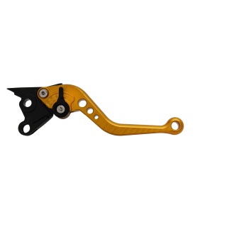 Pazzo Racing brake lever - DB-12 gold black non-folding short