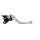 Pazzo Racing brake lever - F-35 silver black non-folding short