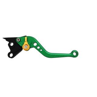 Pazzo Racing brake lever - F-88 green gold non-folding short