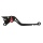 Pazzo Racing brake lever - R-104 black red non-folding long