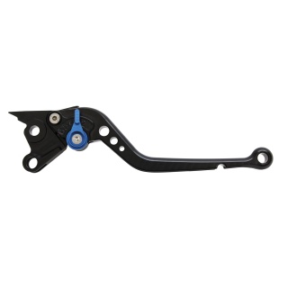 Pazzo Racing clutch lever - V-4A black blue non-folding long