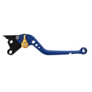 Pazzo Racing clutch lever - V-4A blue gold non-folding long