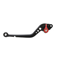 Pazzo Racing clutch lever - black red non-folding long
