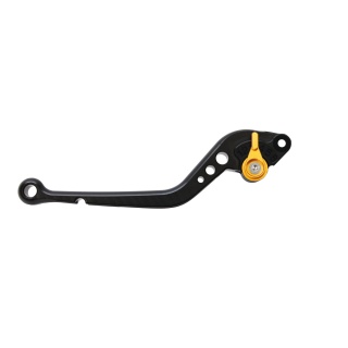 Pazzo Racing clutch lever - black gold non-folding long