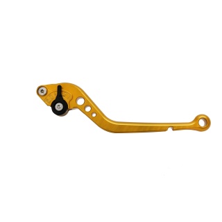 Pazzo Racing brake lever - gold black non-folding long