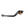 Pazzo Racing clutch lever - black orange non-folding long