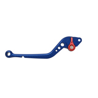 Pazzo Racing clutch lever - blue red non-folding long