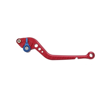 Pazzo Racing brake lever - red blue non-folding long